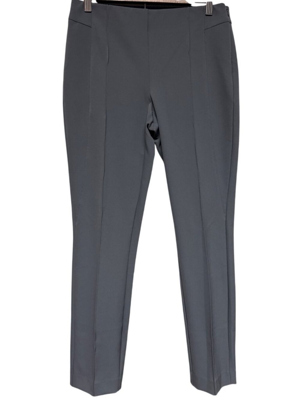 Lafayette 148 Gramercy Acclaimed Stretch Pants Size 4 Shale Gray Slim Women's